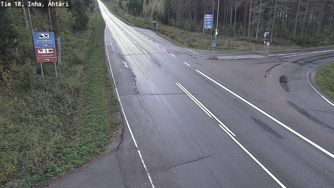 Weather Camera Image Väg 18 Etseri, Inha, Ähtäri, Etelä-Pohjanmaa