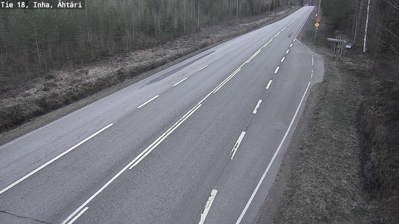 Weather Camera Image Road 18 ÄhtäriInha, Ähtäri, Etelä-Pohjanmaa
