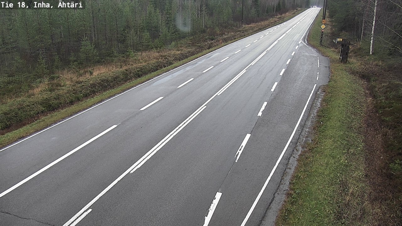 Weather Camera Image Väg 18 Etseri, Inha, Ähtäri, Etelä-Pohjanmaa