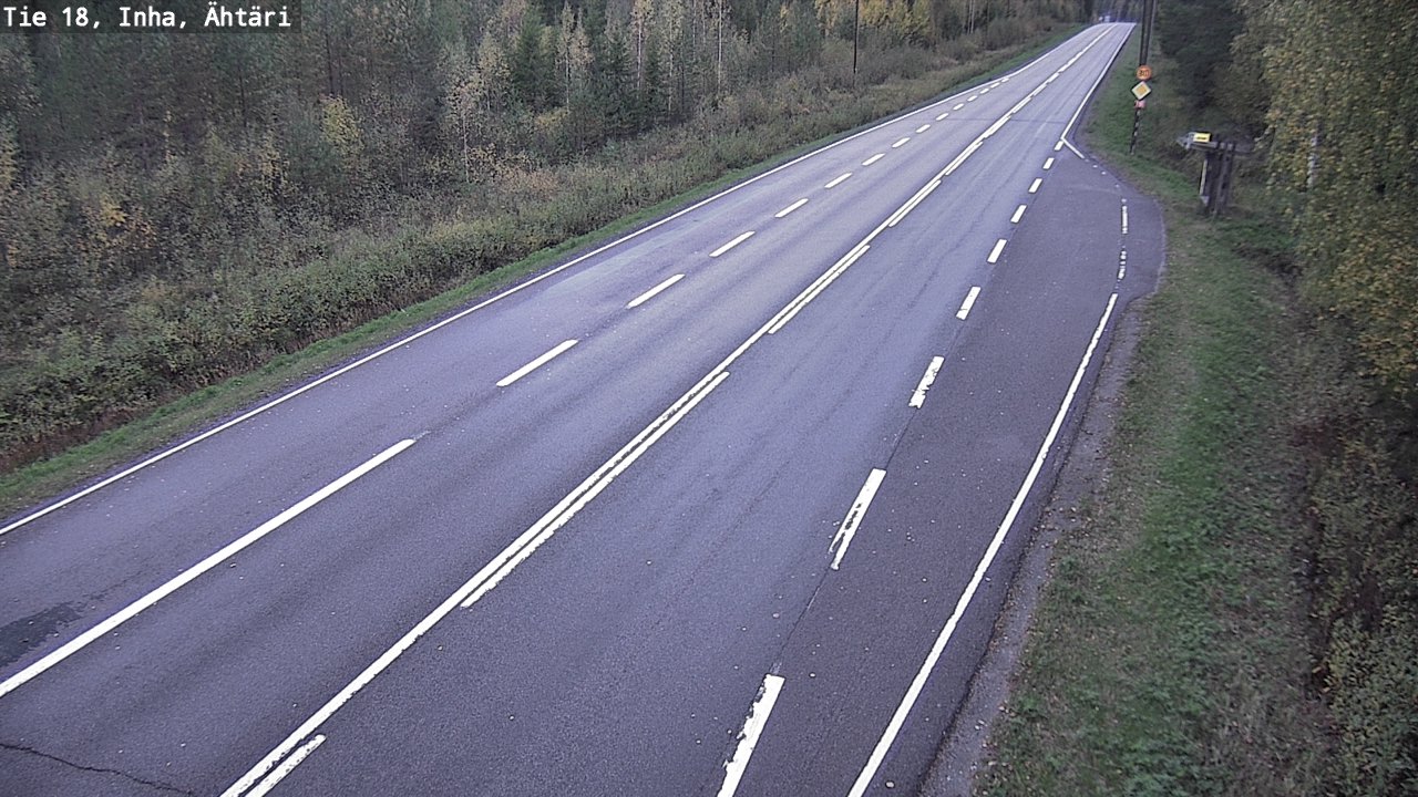 Weather Camera Image Road 18 ÄhtäriInha, Ähtäri, Etelä-Pohjanmaa