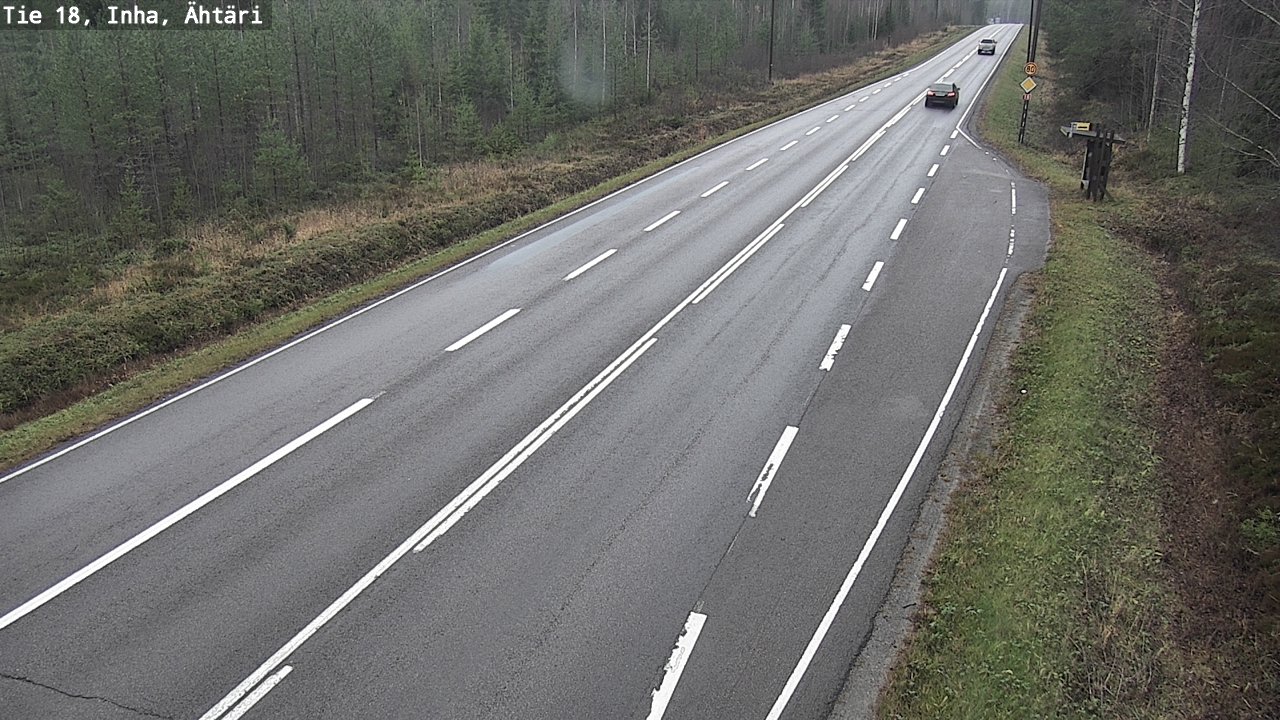 Weather Camera Image Väg 18 Etseri, Inha, Ähtäri, Etelä-Pohjanmaa
