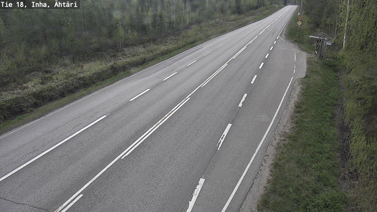 Weather Camera Image Väg 18 Etseri, Inha, Ähtäri, Etelä-Pohjanmaa
