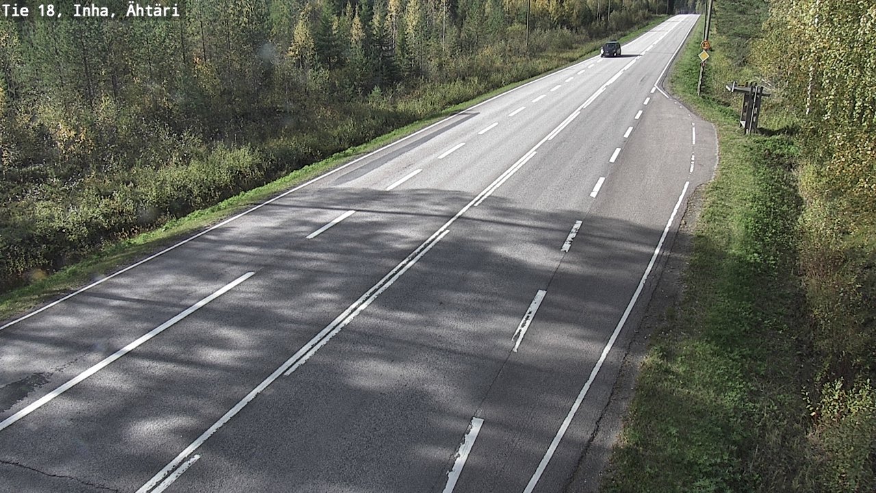 Weather Camera Image Väg 18 Etseri, Inha, Ähtäri, Etelä-Pohjanmaa