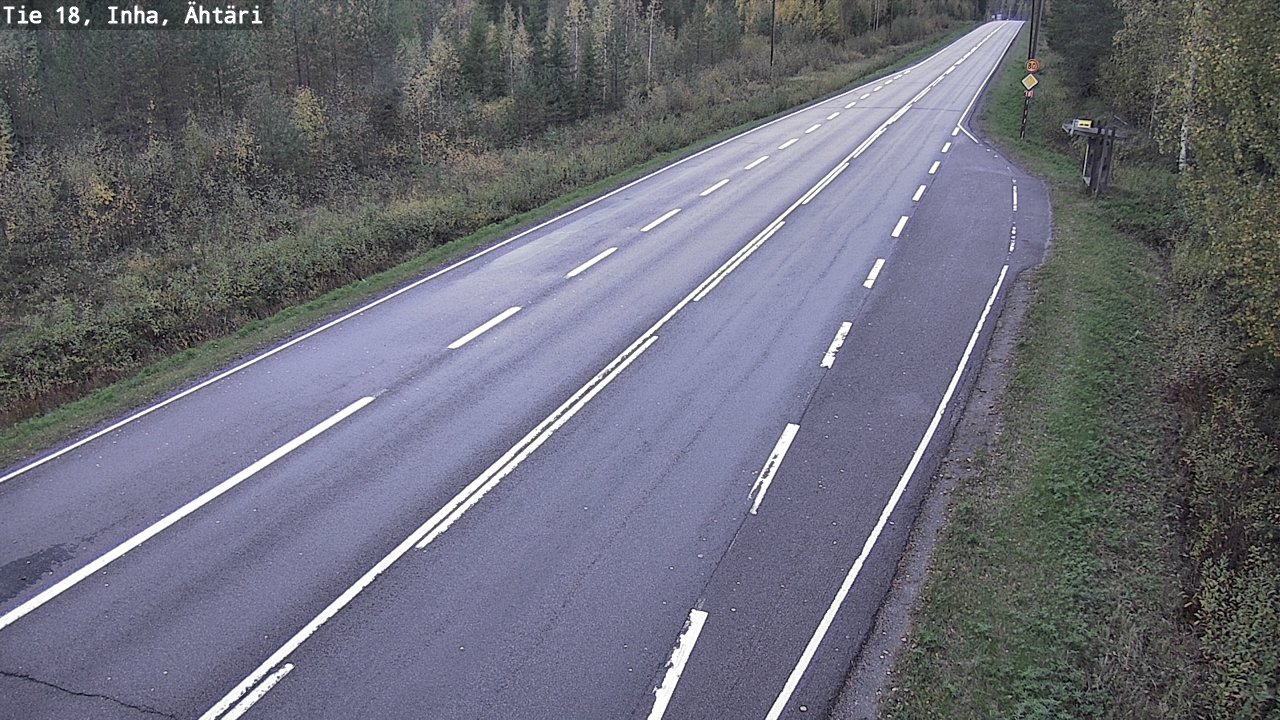 Weather Camera Image Road 18 ÄhtäriInha, Ähtäri, Etelä-Pohjanmaa