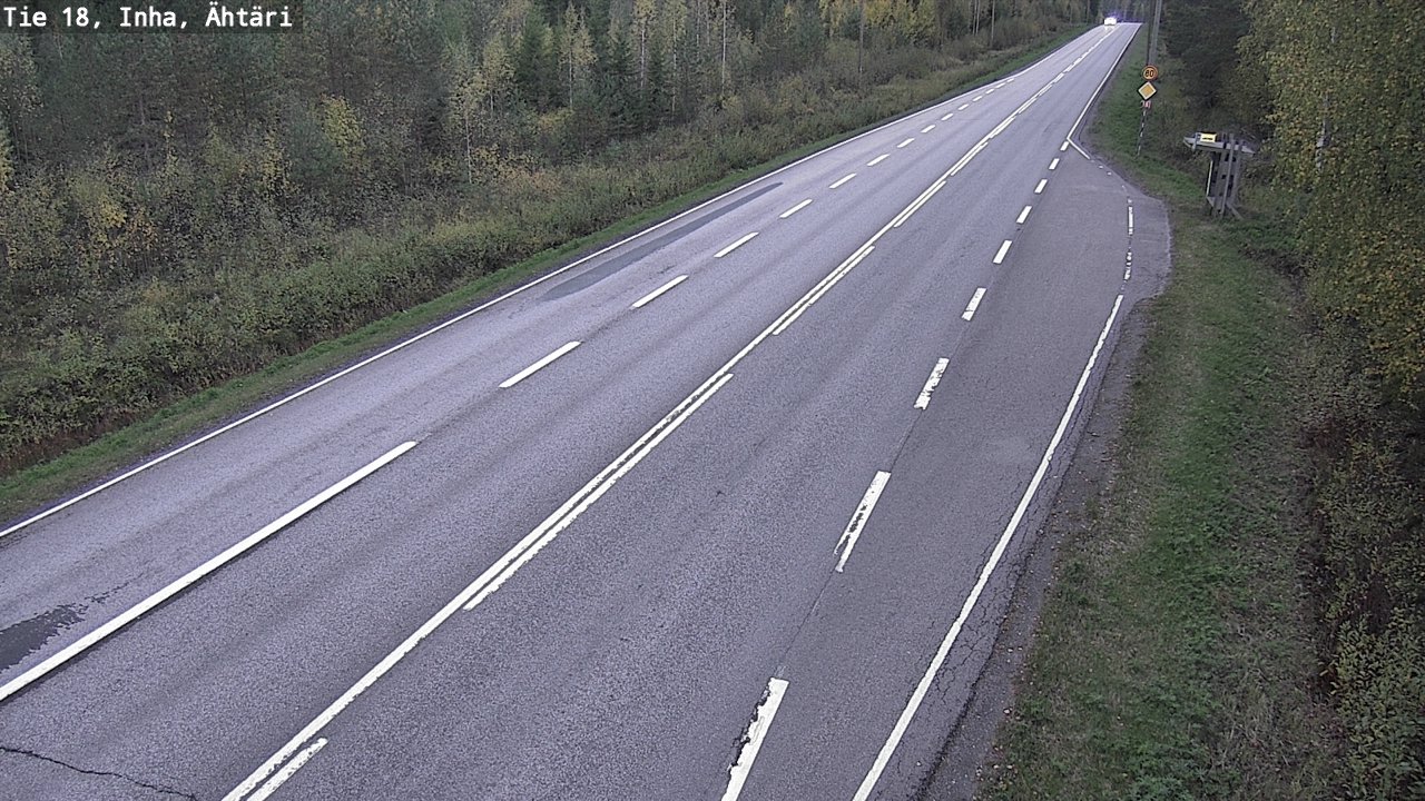 Weather Camera Image Road 18 ÄhtäriInha, Ähtäri, Etelä-Pohjanmaa