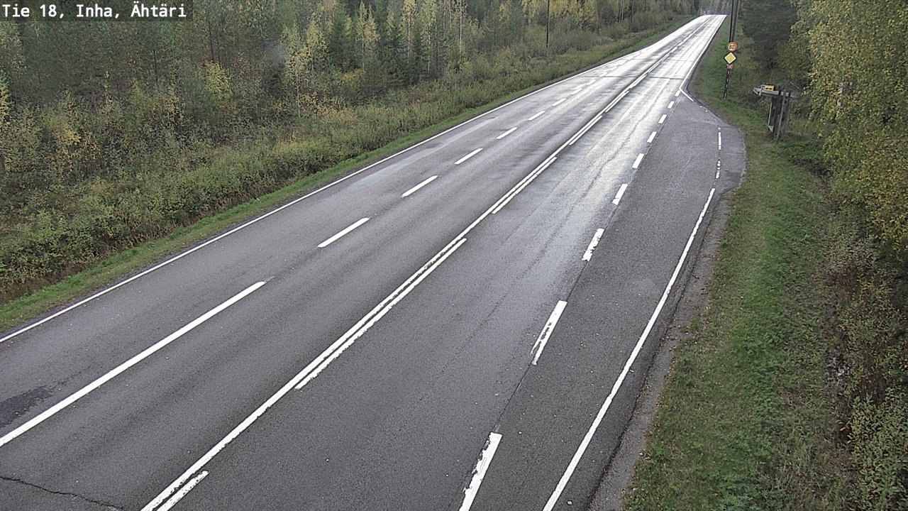 Weather Camera Image Road 18 ÄhtäriInha, Ähtäri, Etelä-Pohjanmaa