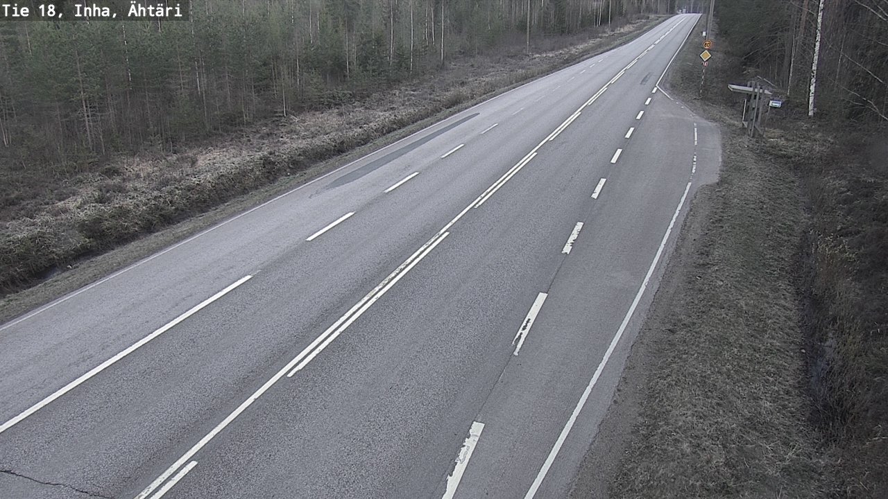 Weather Camera Image Väg 18 Etseri, Inha, Ähtäri, Etelä-Pohjanmaa