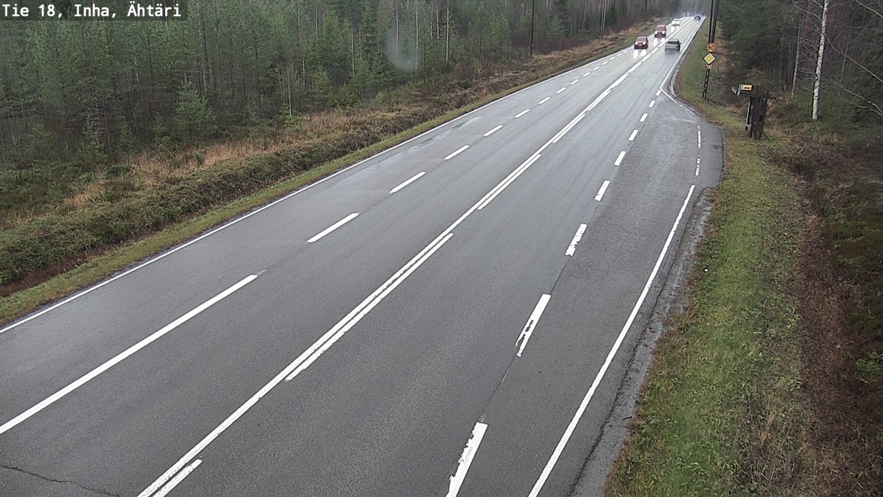 Weather Camera Image Väg 18 Etseri, Inha, Ähtäri, Etelä-Pohjanmaa