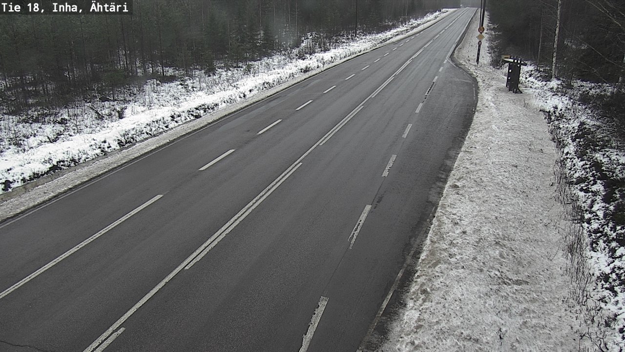 Weather Camera Image Road 18 ÄhtäriInha, Ähtäri, Etelä-Pohjanmaa