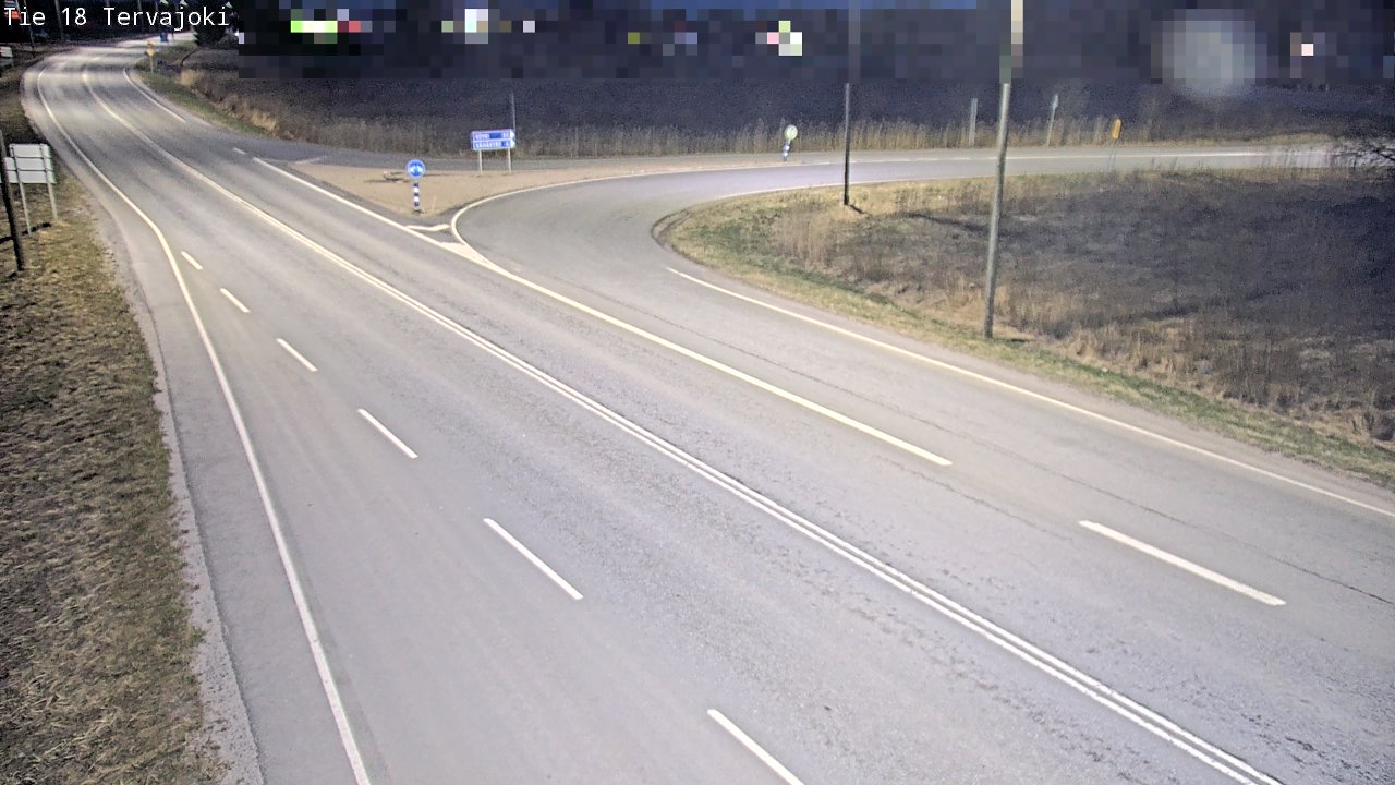 Weather Camera Image Road 18 Vaasa Vähäkyrö, Tervajoki, Vaasa, Pohjanmaa