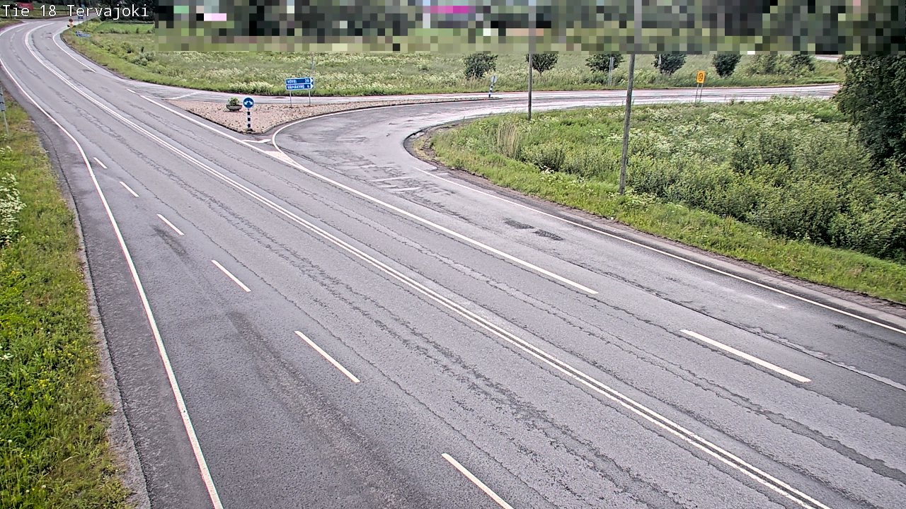 Weather Camera Image Road 18 Vaasa Vähäkyrö, Tervajoki, Vaasa, Pohjanmaa