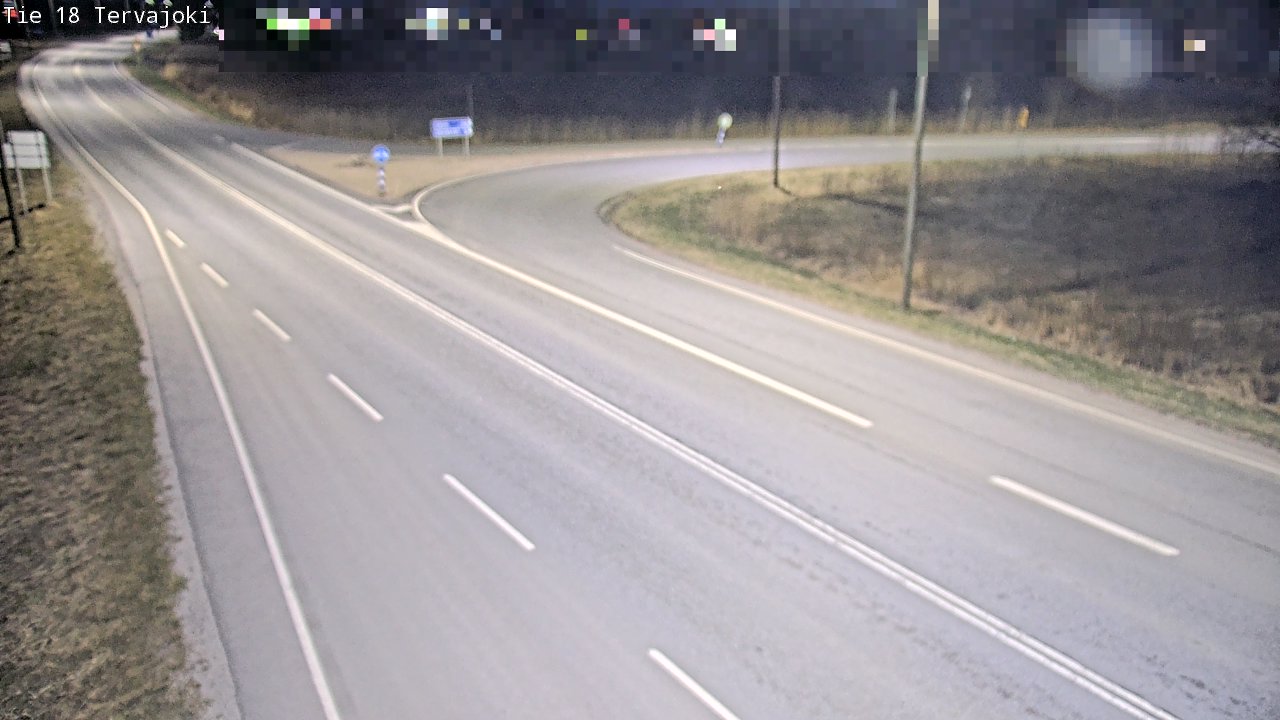 Weather Camera Image Road 18 Vaasa Vähäkyrö, Tervajoki, Vaasa, Pohjanmaa