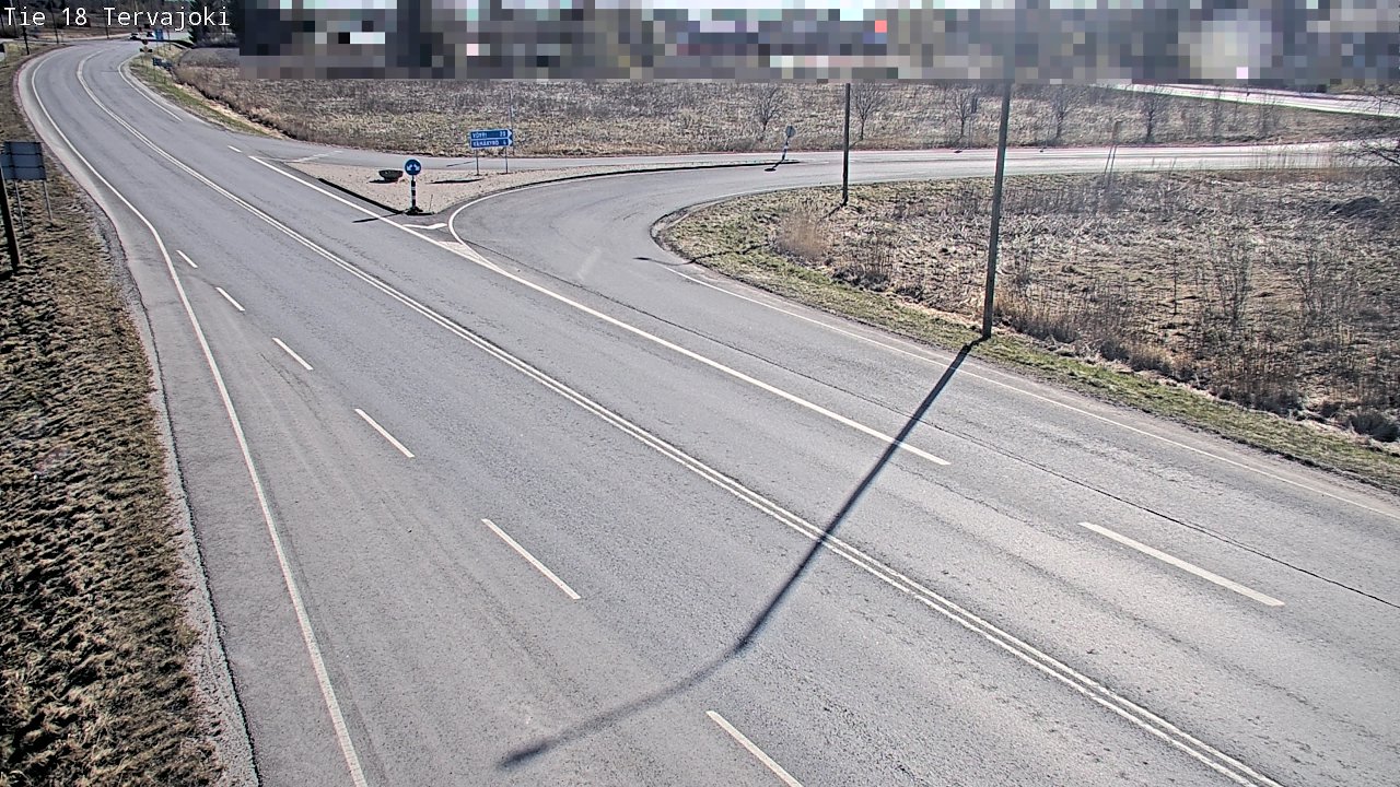 Weather Camera Image Road 18 Vaasa Vähäkyrö, Tervajoki, Vaasa, Pohjanmaa