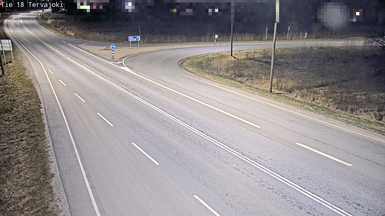 Weather Camera Image Road 18 Vaasa Vähäkyrö, Tervajoki, Vaasa, Pohjanmaa