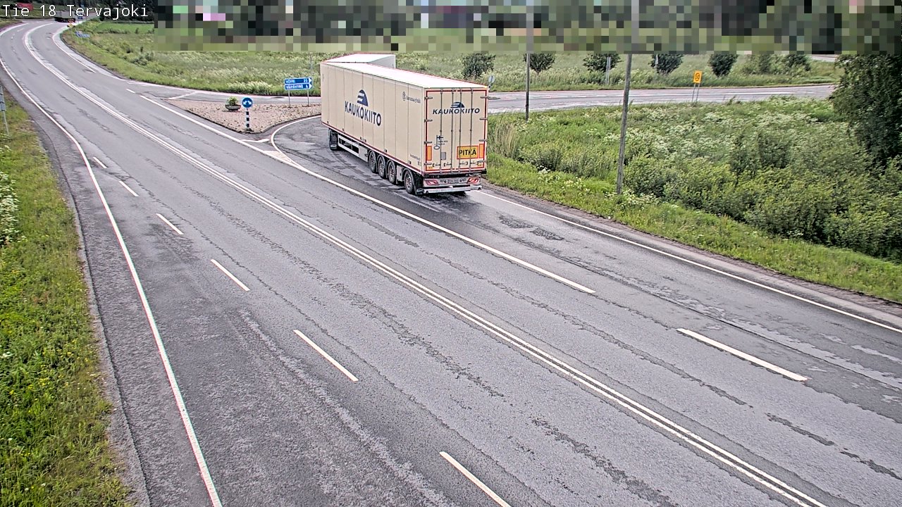 Weather Camera Image Road 18 Vaasa Vähäkyrö, Tervajoki, Vaasa, Pohjanmaa