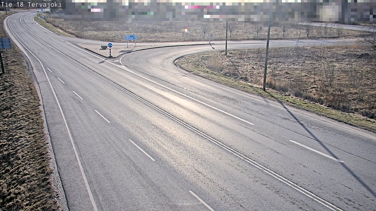 Weather Camera Image Road 18 Vaasa Vähäkyrö, Tervajoki, Vaasa, Pohjanmaa