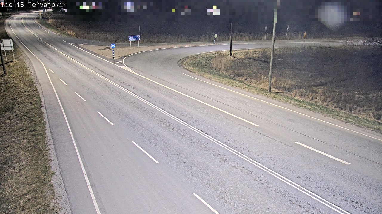 Weather Camera Image Road 18 Vaasa Vähäkyrö, Tervajoki, Vaasa, Pohjanmaa