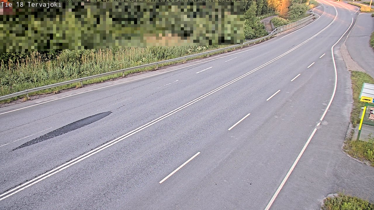 Weather Camera Image Road 18 Vaasa Vähäkyrö, Tervajoki, Vaasa, Pohjanmaa