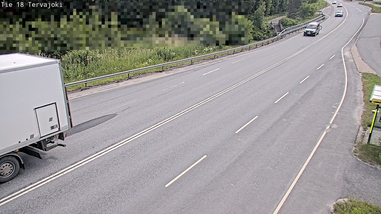 Weather Camera Image Road 18 Vaasa Vähäkyrö, Tervajoki, Vaasa, Pohjanmaa