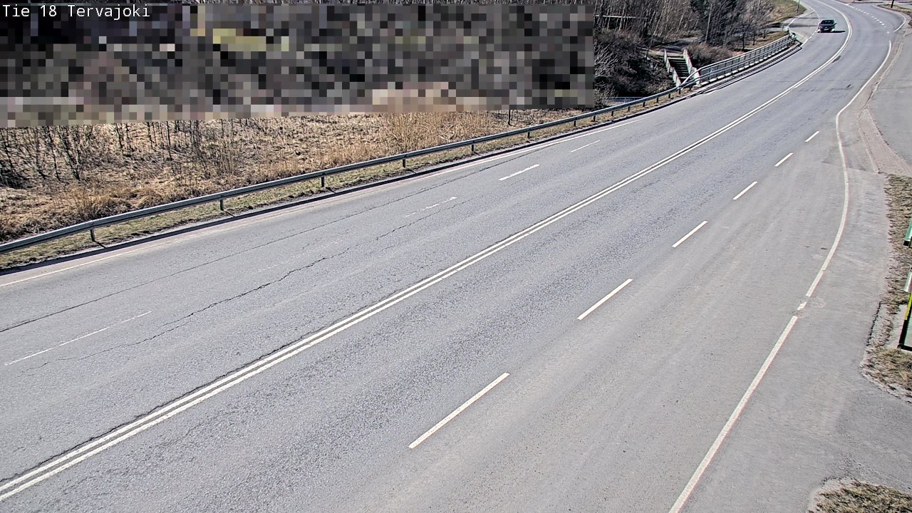 Weather Camera Image Road 18 Vaasa Vähäkyrö, Tervajoki, Vaasa, Pohjanmaa