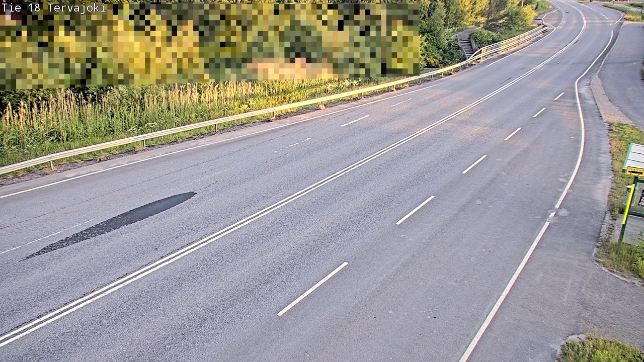 Weather Camera Image Road 18 Vaasa Vähäkyrö, Tervajoki, Vaasa, Pohjanmaa