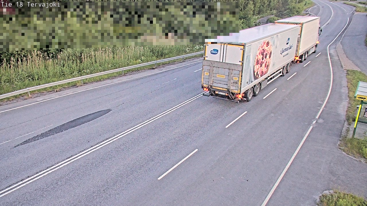 Weather Camera Image Road 18 Vaasa Vähäkyrö, Tervajoki, Vaasa, Pohjanmaa