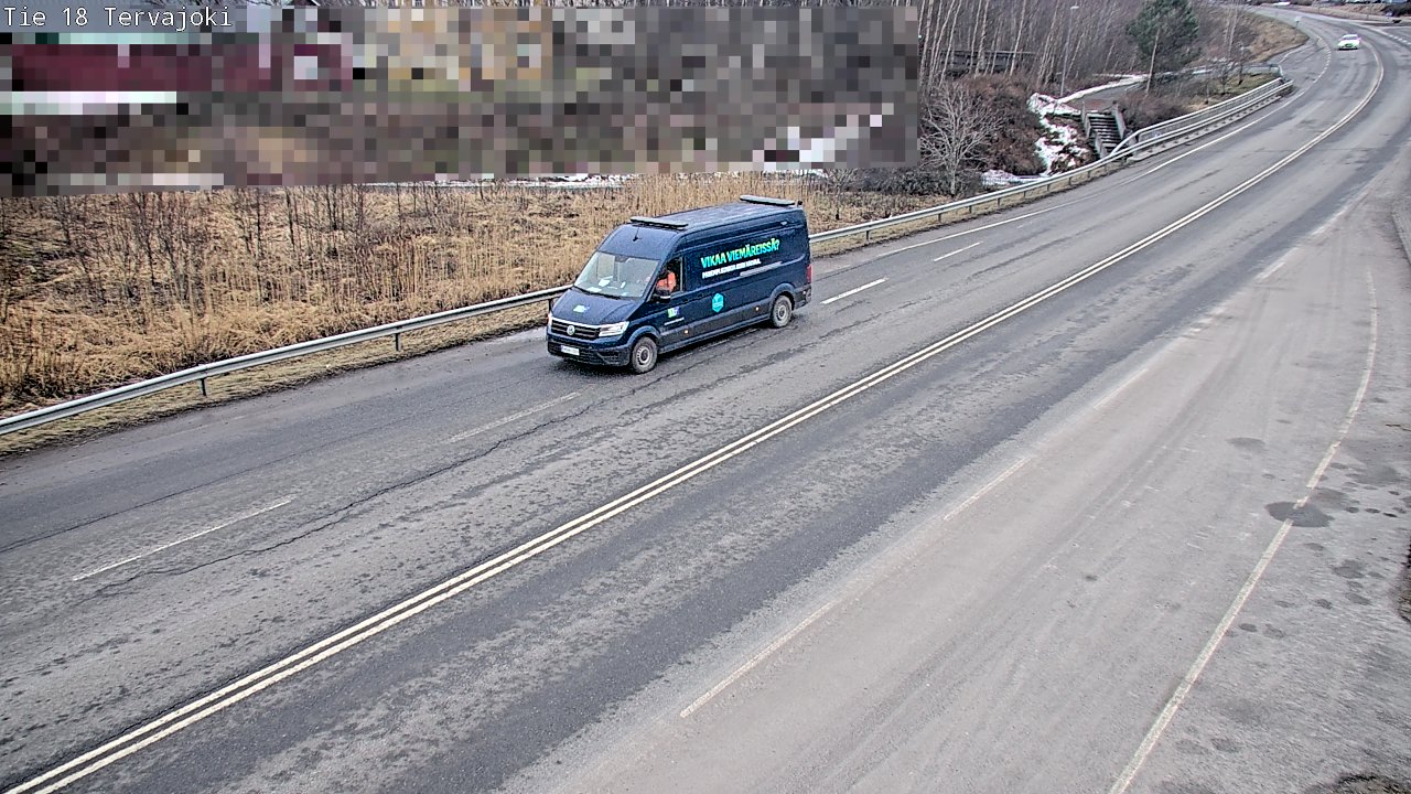 Weather Camera Image Road 18 Vaasa Vähäkyrö, Tervajoki, Vaasa, Pohjanmaa