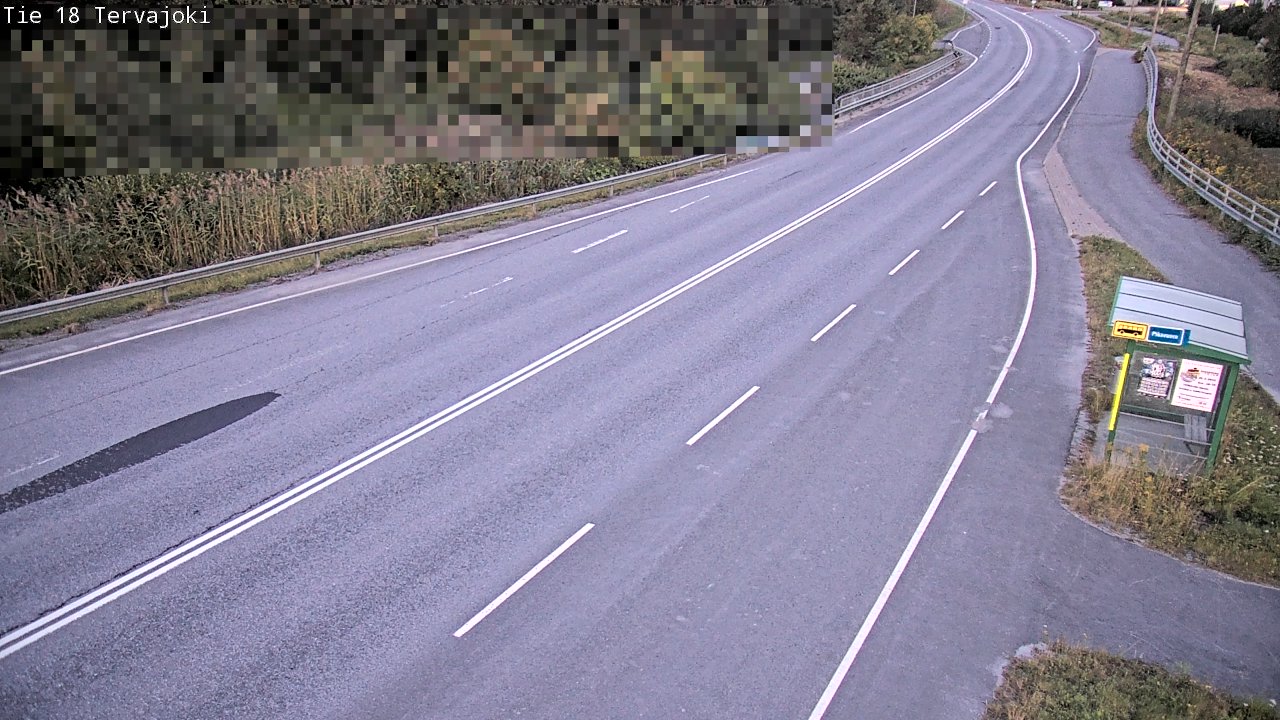 Weather Camera Image Road 18 Vaasa Vähäkyrö, Tervajoki, Vaasa, Pohjanmaa