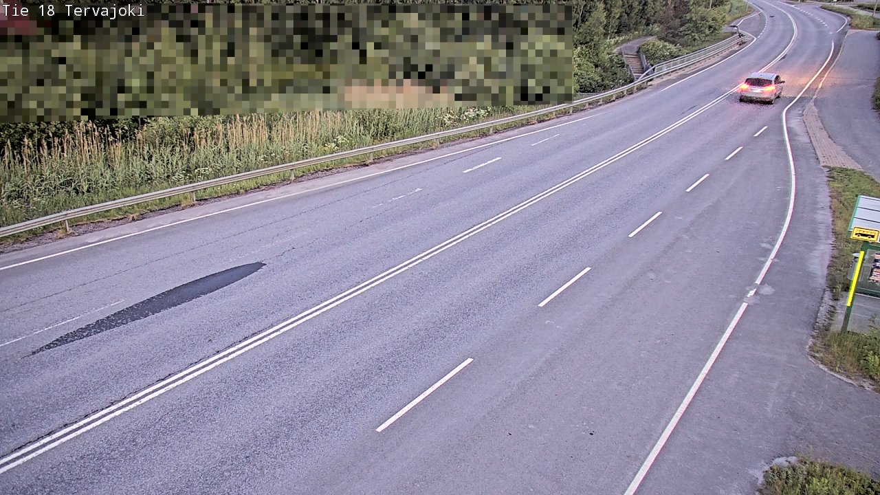 Weather Camera Image Road 18 Vaasa Vähäkyrö, Tervajoki, Vaasa, Pohjanmaa