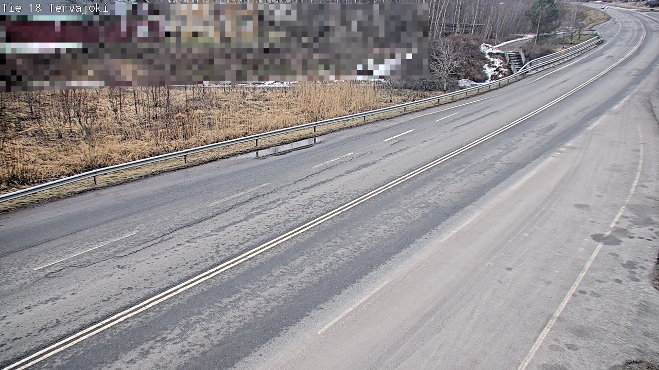 Weather Camera Image Road 18 Vaasa Vähäkyrö, Tervajoki, Vaasa, Pohjanmaa