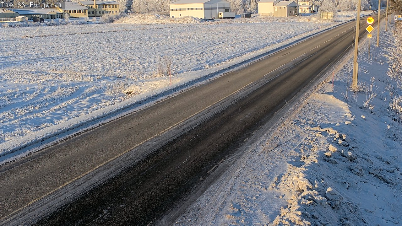 Weather Camera Image Road 68 Evijärvi, Evijärvi, Etelä-Pohjanmaa