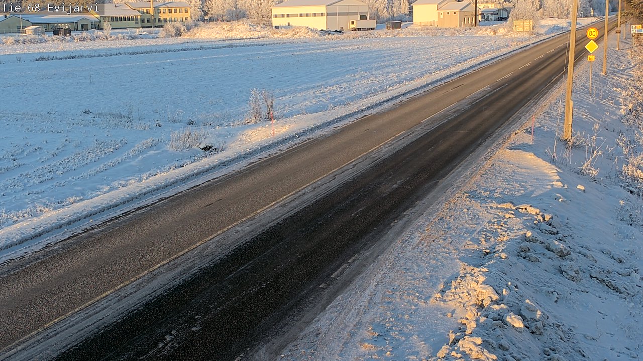 Weather Camera Image Road 68 Evijärvi, Evijärvi, Etelä-Pohjanmaa
