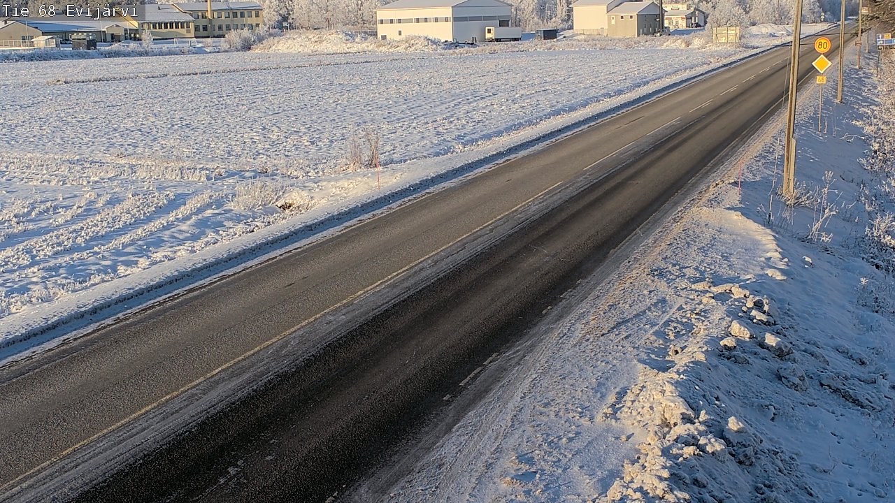 Weather Camera Image Road 68 Evijärvi, Evijärvi, Etelä-Pohjanmaa