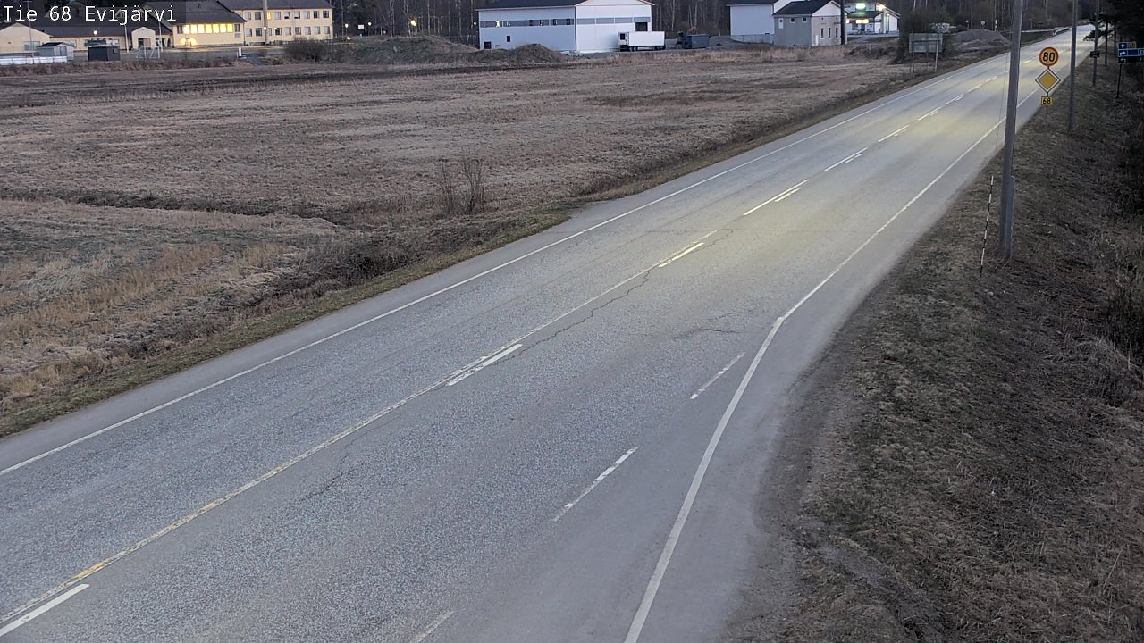 Weather Camera Image Road 68 Evijärvi, Evijärvi, Etelä-Pohjanmaa