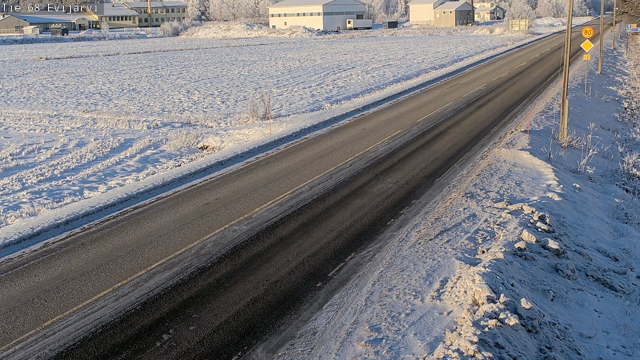 Weather Camera Image Road 68 Evijärvi, Evijärvi, Etelä-Pohjanmaa