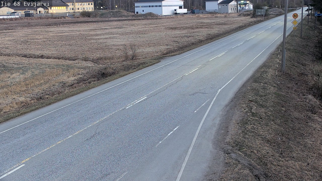 Weather Camera Image Road 68 Evijärvi, Evijärvi, Etelä-Pohjanmaa
