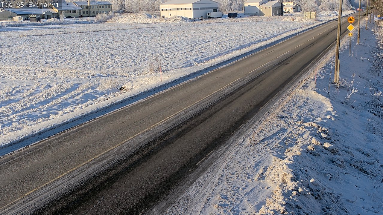 Weather Camera Image Road 68 Evijärvi, Evijärvi, Etelä-Pohjanmaa