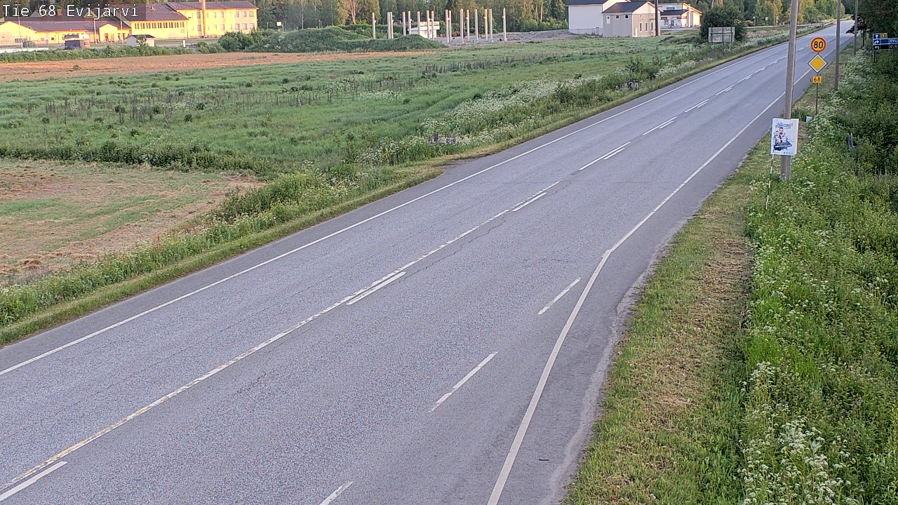 Weather Camera Image Road 68 Evijärvi, Evijärvi, Etelä-Pohjanmaa