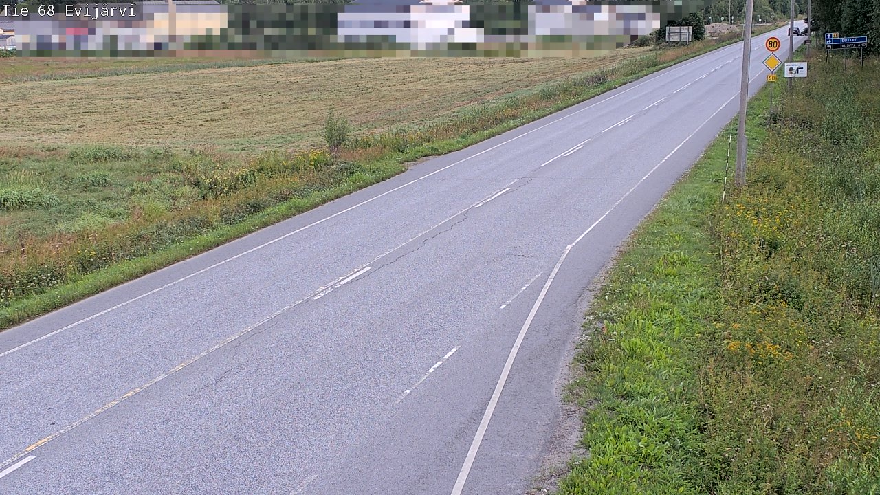 Weather Camera Image Väg 68 Evijärvi, Evijärvi, Etelä-Pohjanmaa
