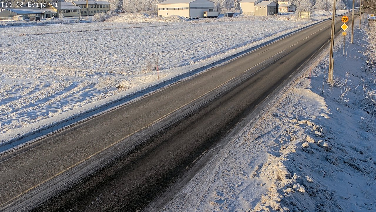 Weather Camera Image Road 68 Evijärvi, Evijärvi, Etelä-Pohjanmaa