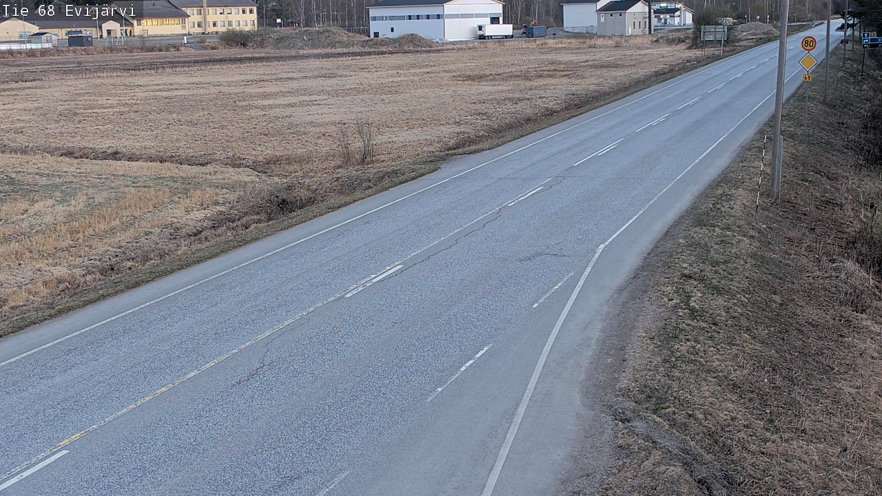 Weather Camera Image Road 68 Evijärvi, Evijärvi, Etelä-Pohjanmaa