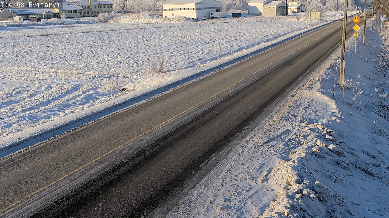 Weather Camera Image Road 68 Evijärvi, Evijärvi, Etelä-Pohjanmaa