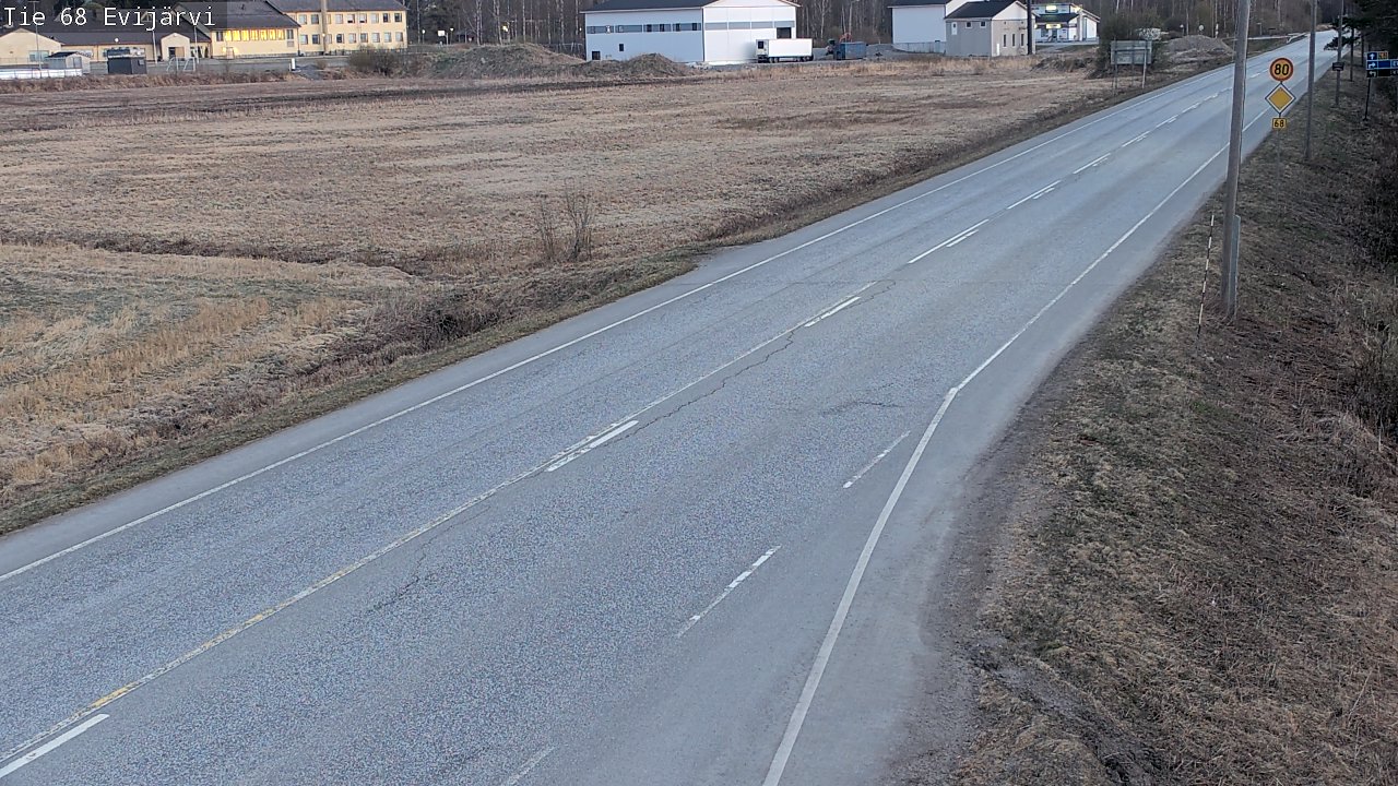 Weather Camera Image Road 68 Evijärvi, Evijärvi, Etelä-Pohjanmaa