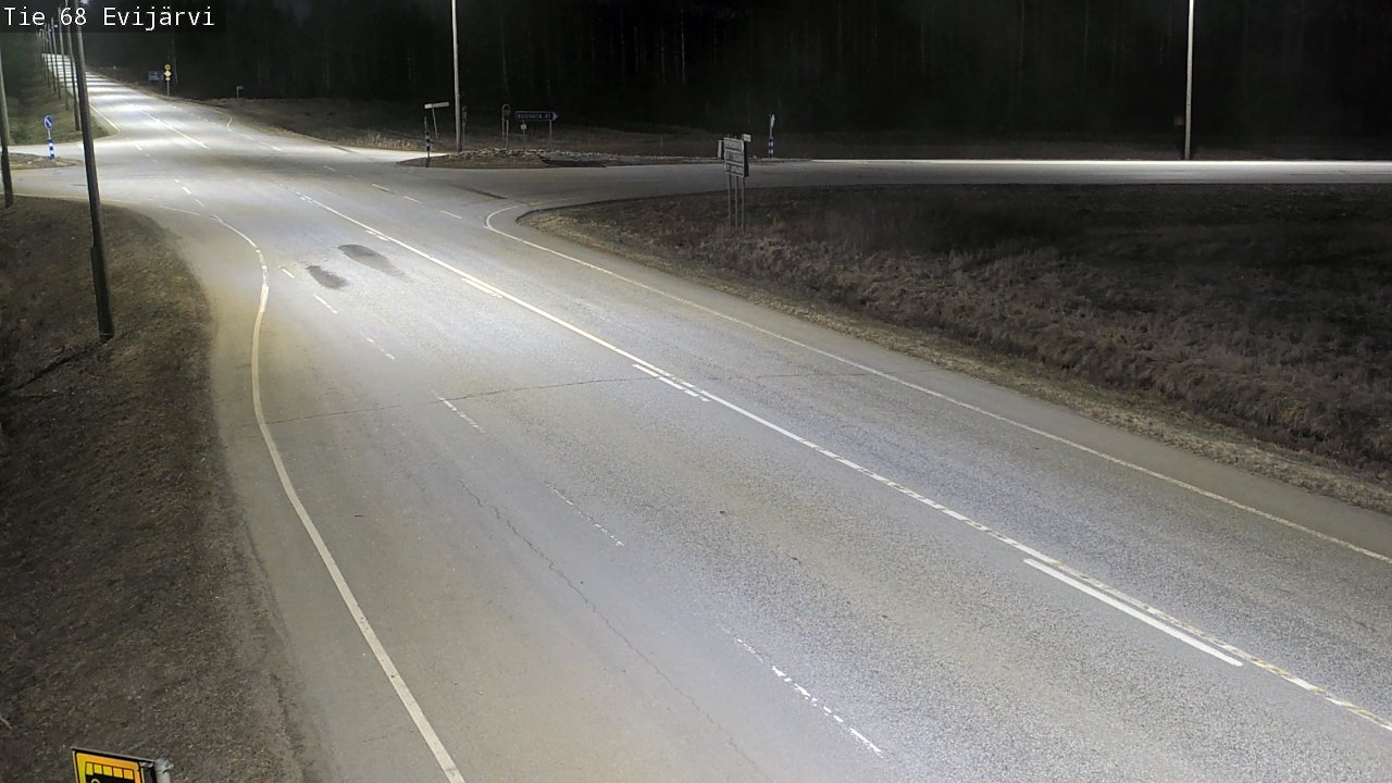 Weather Camera Image Väg 68 Evijärvi, Evijärvi, Etelä-Pohjanmaa