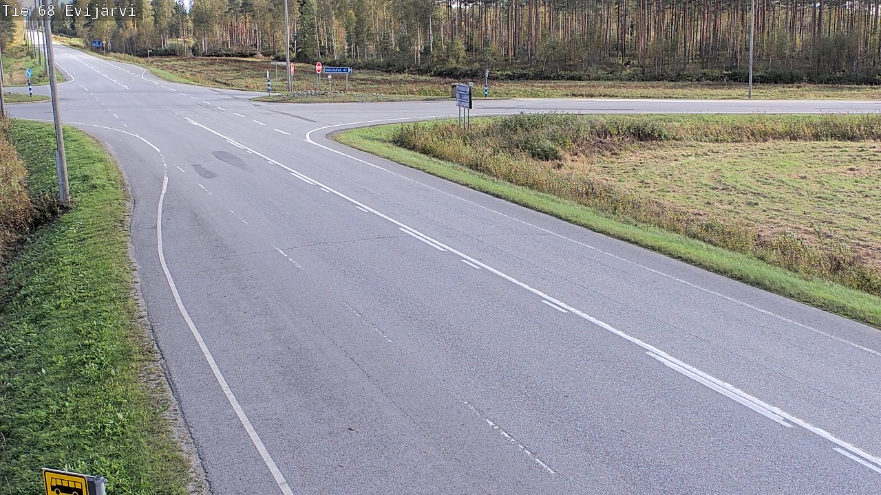 Weather Camera Image Road 68 Evijärvi, Evijärvi, Etelä-Pohjanmaa