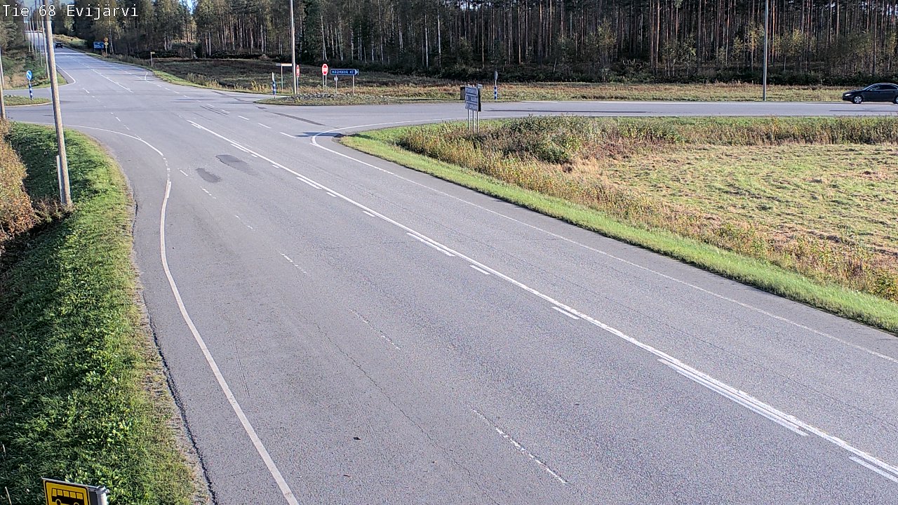 Weather Camera Image Road 68 Evijärvi, Evijärvi, Etelä-Pohjanmaa