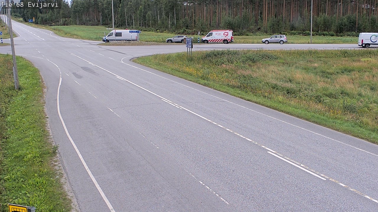 Weather Camera Image Road 68 Evijärvi, Evijärvi, Etelä-Pohjanmaa