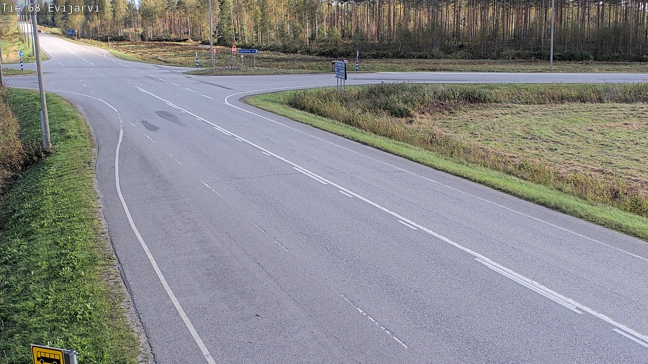 Weather Camera Image Road 68 Evijärvi, Evijärvi, Etelä-Pohjanmaa