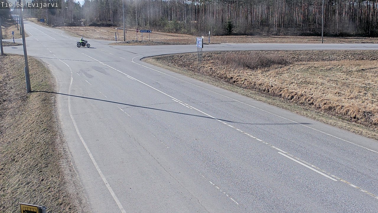 Weather Camera Image Road 68 Evijärvi, Evijärvi, Etelä-Pohjanmaa