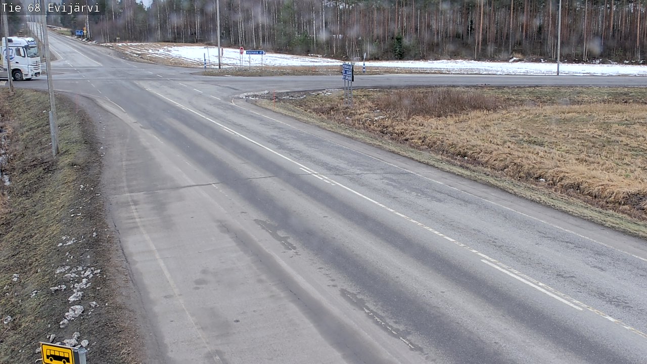 Weather Camera Image Road 68 Evijärvi, Evijärvi, Etelä-Pohjanmaa